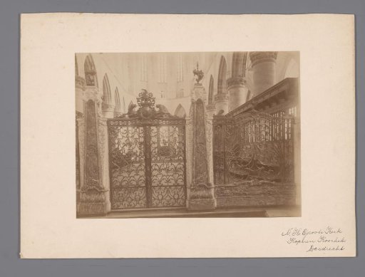Choir screen in the Great or Our Lady's Church in Dordrecht