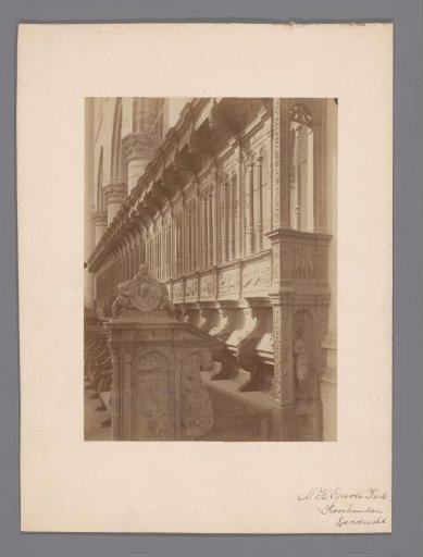 Choir stalls in the Great or Our Lady's Church in Dordrecht