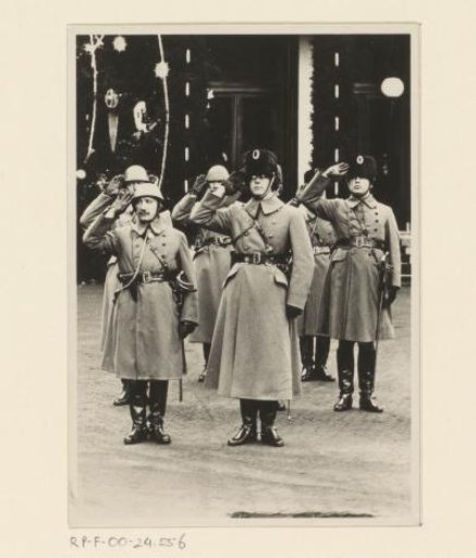 H.R.H. Prince Bernhard During the Parade at the Palace, Noordeinde