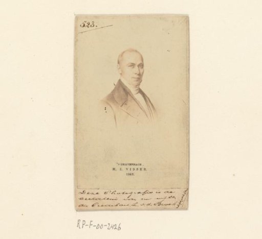 Portrait of L. van den Broek, preacher