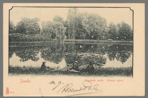 Zwolle English work. Large pond