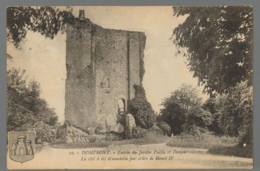 Domfront - Entrance to the Public Garden and Donon
