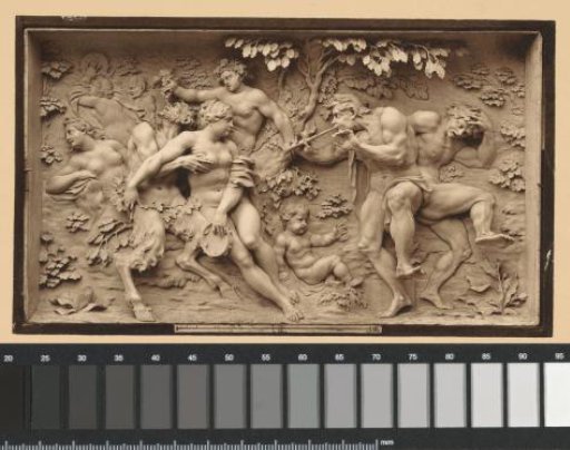 Ivory Relief Depicting a Bacchanal, by Ignaz Elhafen