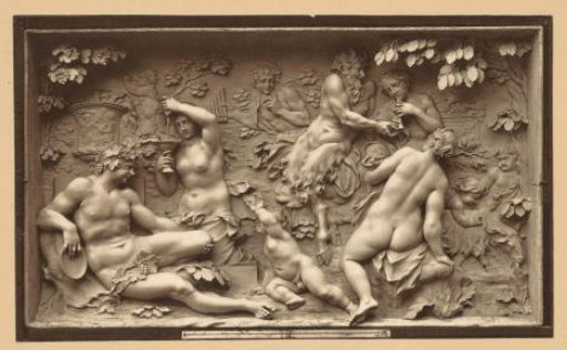 Ivory Relief Depicting a Bacchanal, by Ignaz Elfhafen