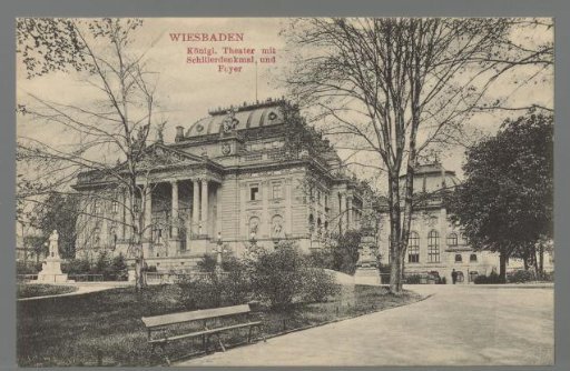 Royal Theatre with Schiller Monument and Foyer