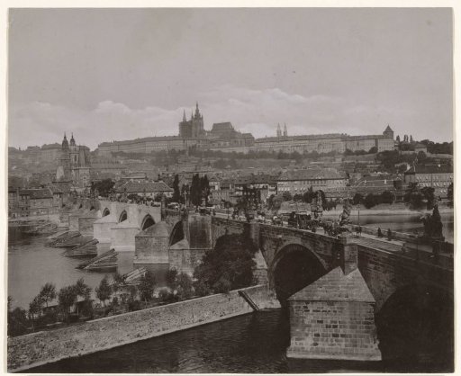 Charles Bridge Viewed Towards Malá Strana and Hradčany, Prague