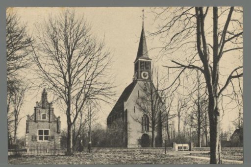 I. SCHOORL. N.H. OLD TOWN HALL AND CHURCH