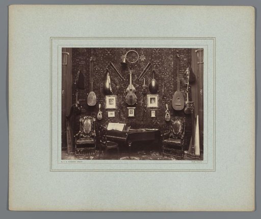Musical instruments from the collection of Daniël François Scheurleer, exhibited at Pulchri Studio in 1893