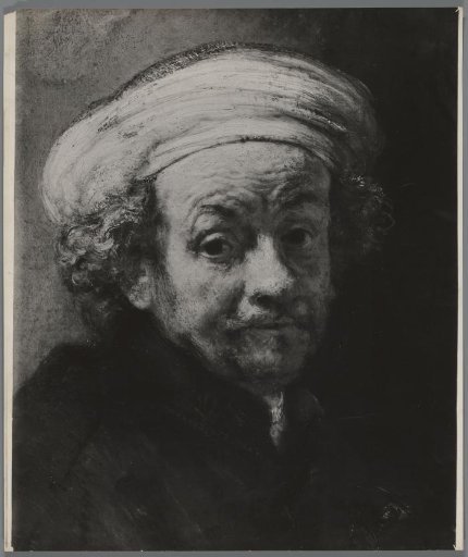 Photographic reproduction of the painting Self-Portrait as the Apostle Paul by Rembrandt van Rijn