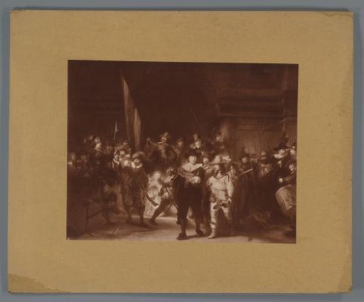 Photographic Reproduction of the Copy of The Night Watch by Gerrit Lundens