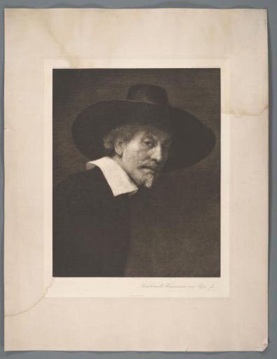 Photographic Reproduction of a Fragment of the Painting The Staalmeesters by Rembrandt van Rijn