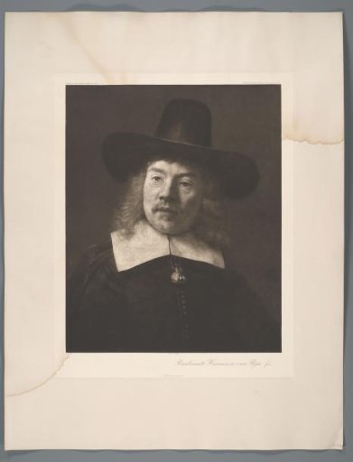 Photographic Reproduction of a Fragment of the Painting The Staalmeesters by Rembrandt van Rijn