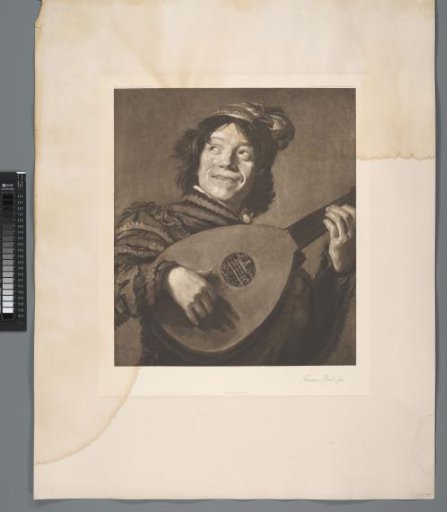 Reproduction of the painting The Lute Player by Frans Hals