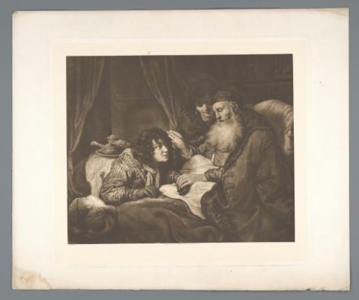Photoreproduction of Isaac Blessing Jacob by Govert Flinck