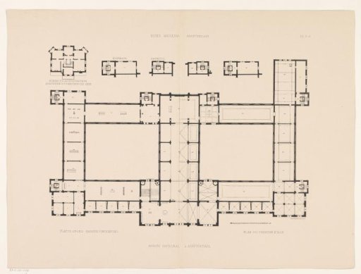 Floor Plan of the First Floor of the Rijksmuseum