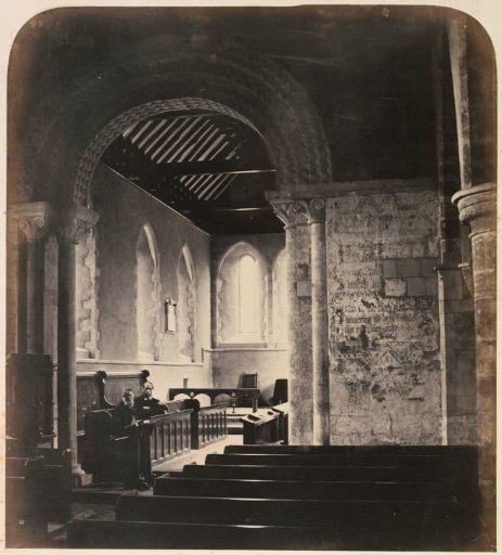 Interior of a church, Great Britain, possibly Keep Castle