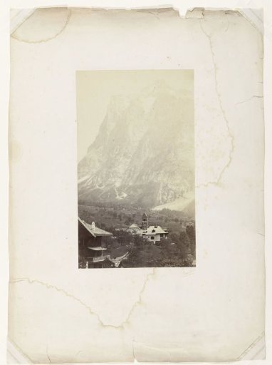Alpine Landscape with a Village in the Foreground