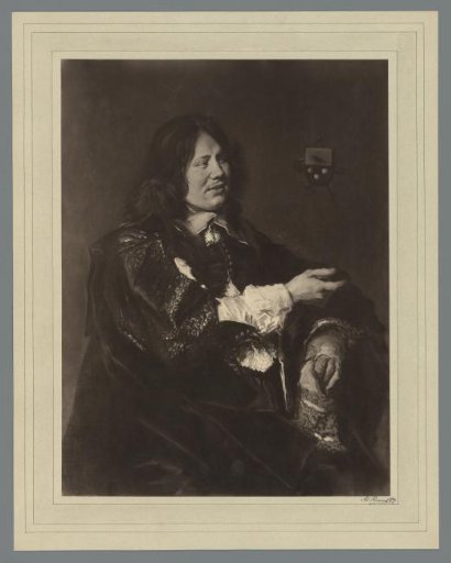 Photographic reproduction of a painted portrait of Stephanus Geraerdts by Frans Hals