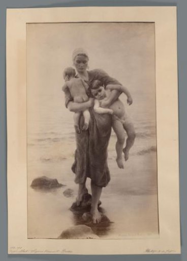 Photographic reproduction of the painting Fisherwoman by Virginie Demont-Breton