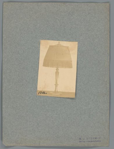 Photographic reproduction of a lamp from W.J. Stokvis' Royal Factory of Metalwork