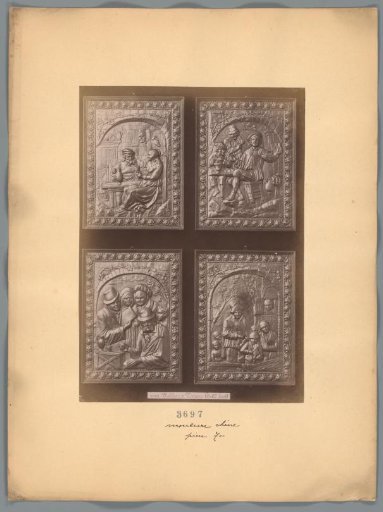 Photographic reproduction of four reliefs