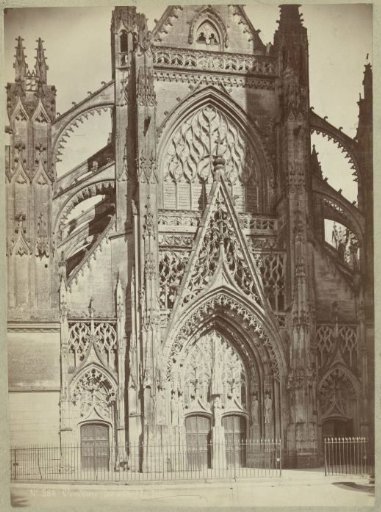 Façade of the Abbey of la Trinité in Vendôme