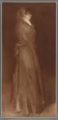 Photographic reproduction of the painting 'Arrangement in Yellow and Gray': Effie Deans by James McNeill Whistler