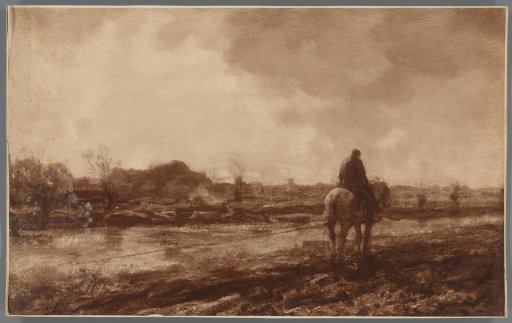 Photographic reproduction of the painting Hunting Path by Jacob Maris