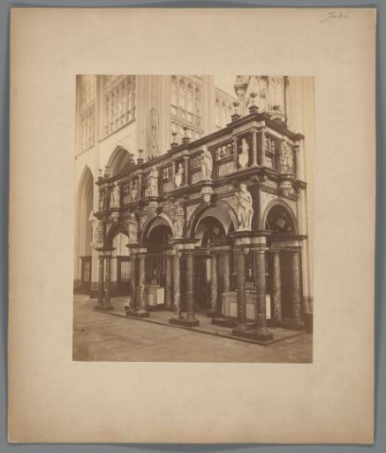 View of the Renaissance rood screen of St. John's Cathedral in 's-Hertogenbosch