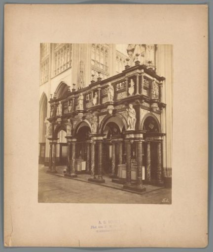 View of the Renaissance rood screen of St. John's Cathedral in 's-Hertogenbosch