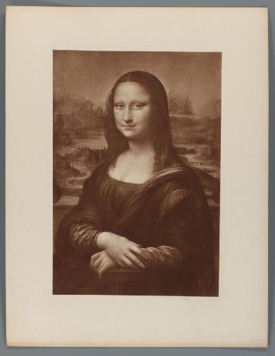 Photographic reproduction of the Mona Lisa by Leonardo da Vinci