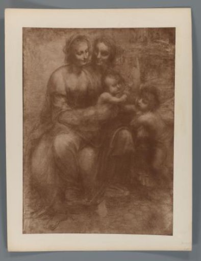 Photographic reproduction of the Burlington House Cartoon by Leonardo da Vinci