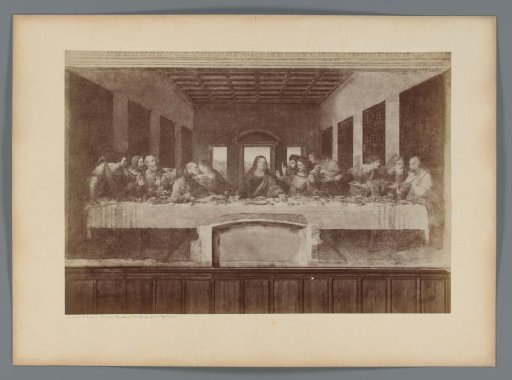 Photographic reproduction of the fresco The Last Supper by Leonardo da Vinci
