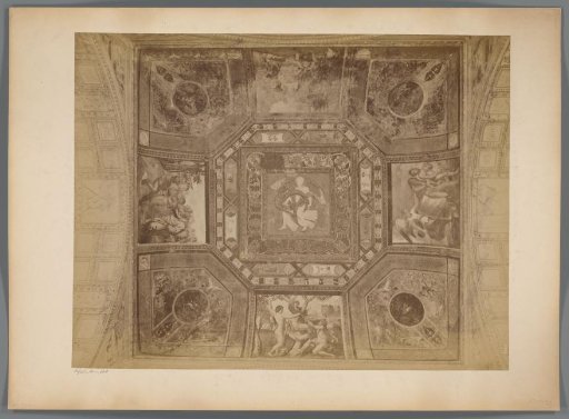 Photographic Reproduction of the Ceiling in the Apostolic Palace with Frescoes Depicting the Story of Adam and Eve by Raphael