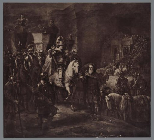 Photographic reproduction of a painting by Rembrandt, 'Quintus Fabius Maximus' (Bredius 477)
