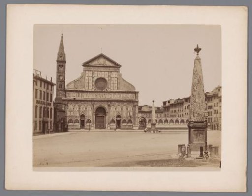 Exterior of the Santa Maria Novella in Florence, Italy