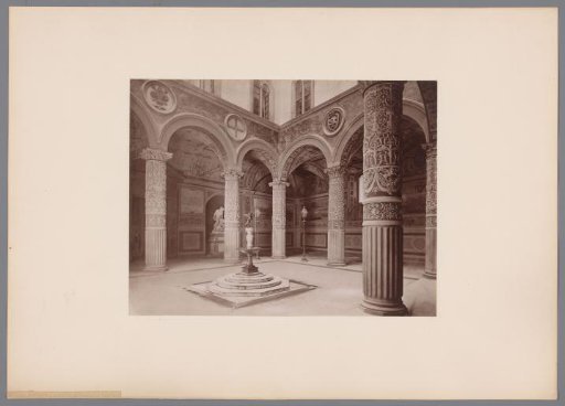 Courtyard of the Palazzo Vecchio in Florence, Italy