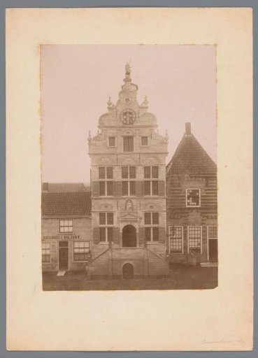 Facade of the town hall of Brouwershaven