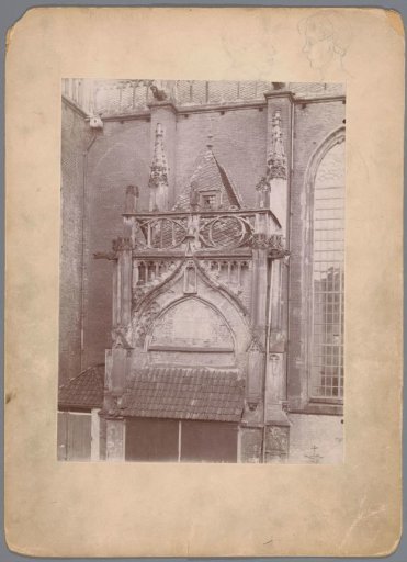 Part of the Marian portal of the Walburgis Church in Zutphen