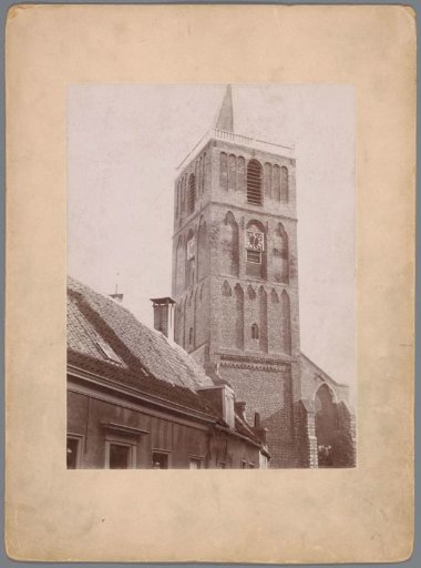 View of the tower of the Old Jerome's Church in Noordwijk-Binnen