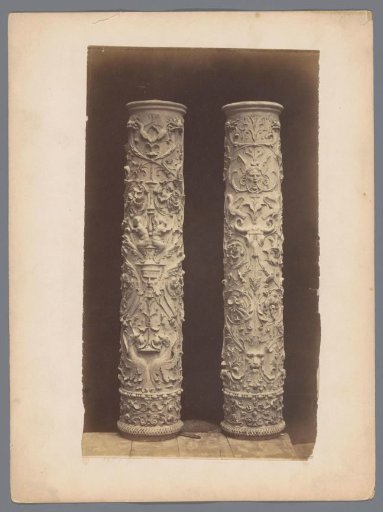 Two columns with relief