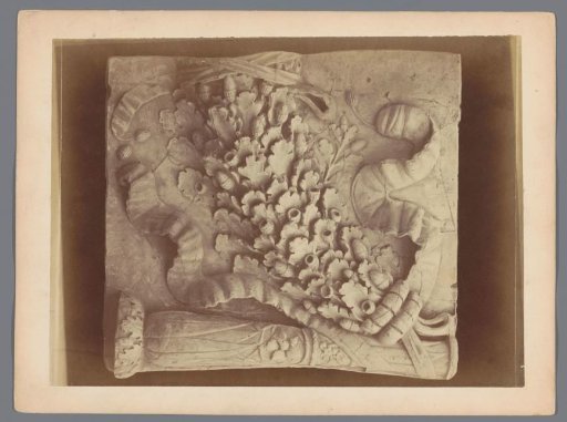 Relief with a garland of oak leaves