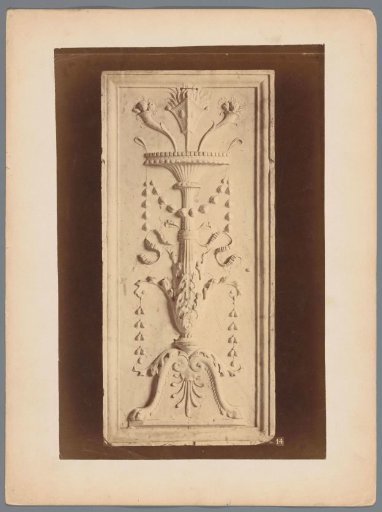 Relief with (presumably) a candelabrum