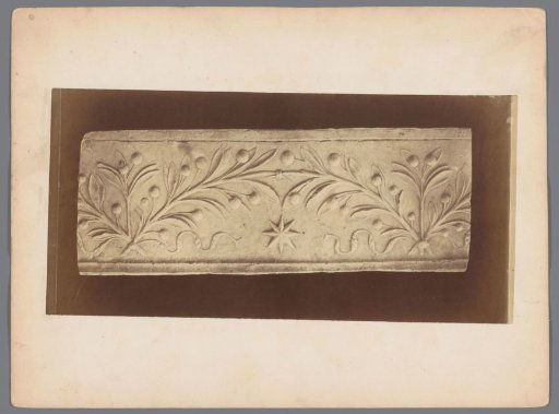 Relief with leaf motif