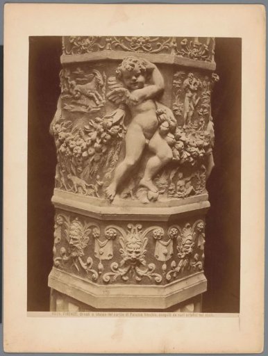 Stucco work of the courtyard of the Palazzo Vecchio, Florence