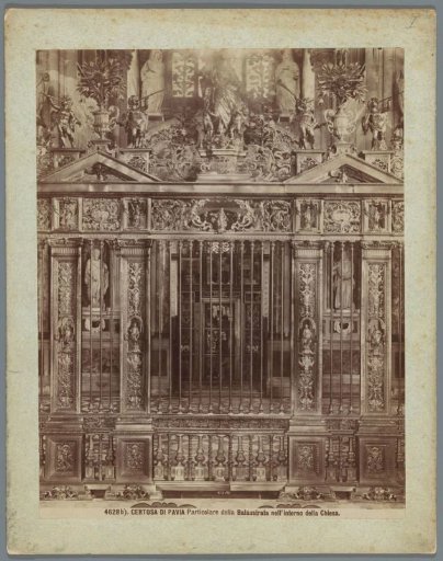Part of a balustrade of the Charterhouse of Pavia