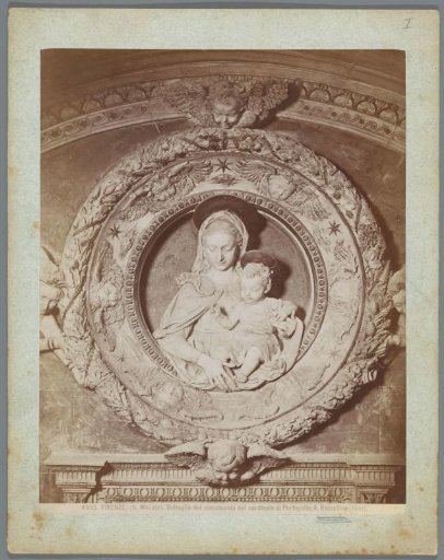 Bust of Mary with Child on the Monument for Jacob van Coimbra in the San Miniato in Florence