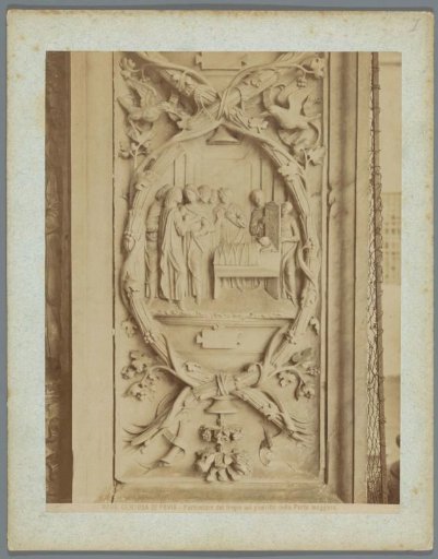 Relief of a Nativity on the Portal of the Charterhouse of Pavia