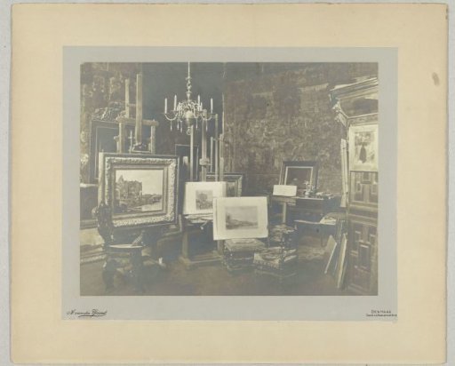 Interior of a painter's studio