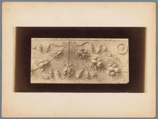 Relief with garlands of flowers and fruit